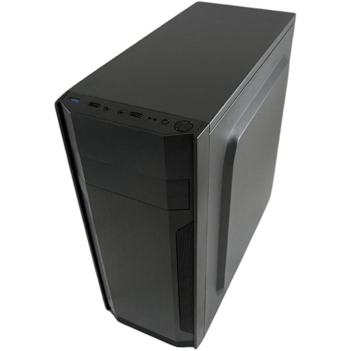 LC-Power 7036B Boîtier PC Midi-Tower Noir Compatible ATX, micro-ATX, Mini-ITX avec Ports USB 2.0, USB 3.2 Gen 1 et Support Ventilateurs 120 mm