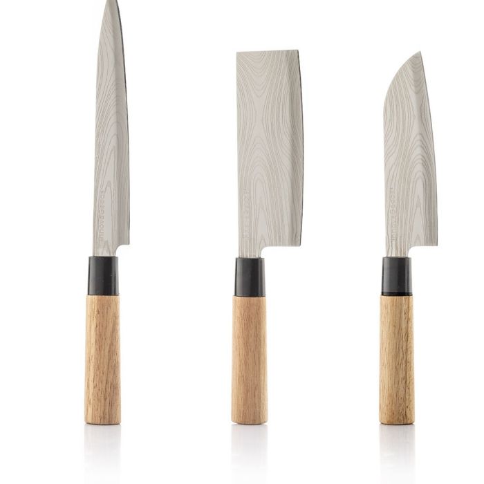 Ensemble de Couteaux avec Étui de Transport Professionnel Damas·Q InnovaGoods 3