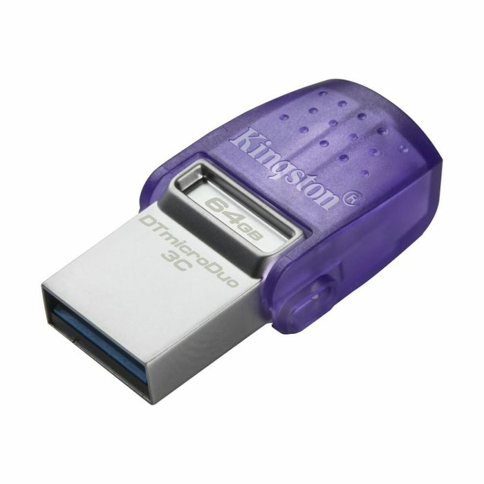 Clé USB Kingston microDuo 3C Violet Pourpre 64 GB 36 Clé USB Kingston microDuo 3C Violet Pourpre 64 GB 36