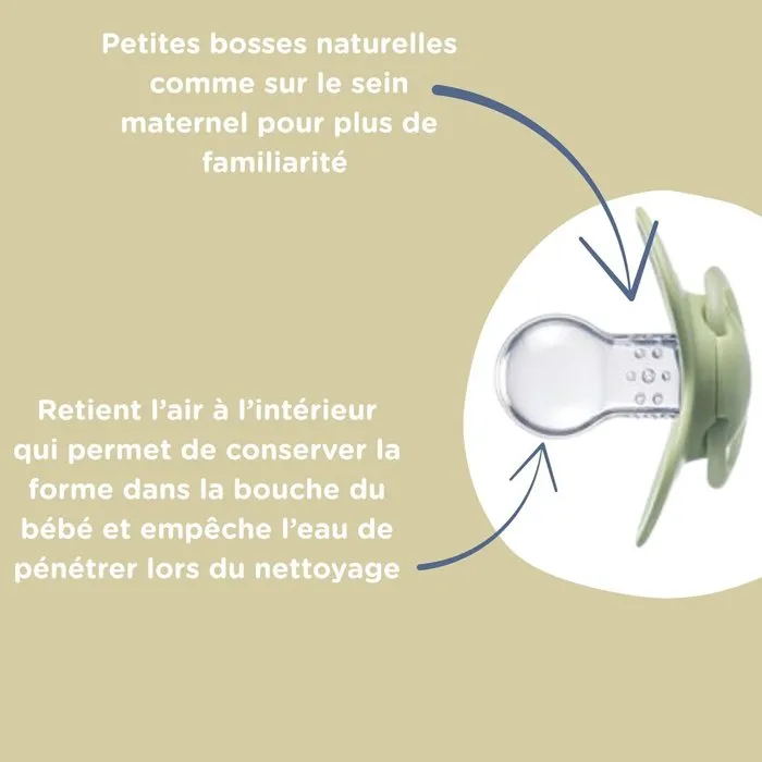 Nuby Lot de 5 Tétines Orthodontiques pour Bébé en Silicone - Âge : 6 à 18 Mois - Multicolore - Confort et Développement Buccal