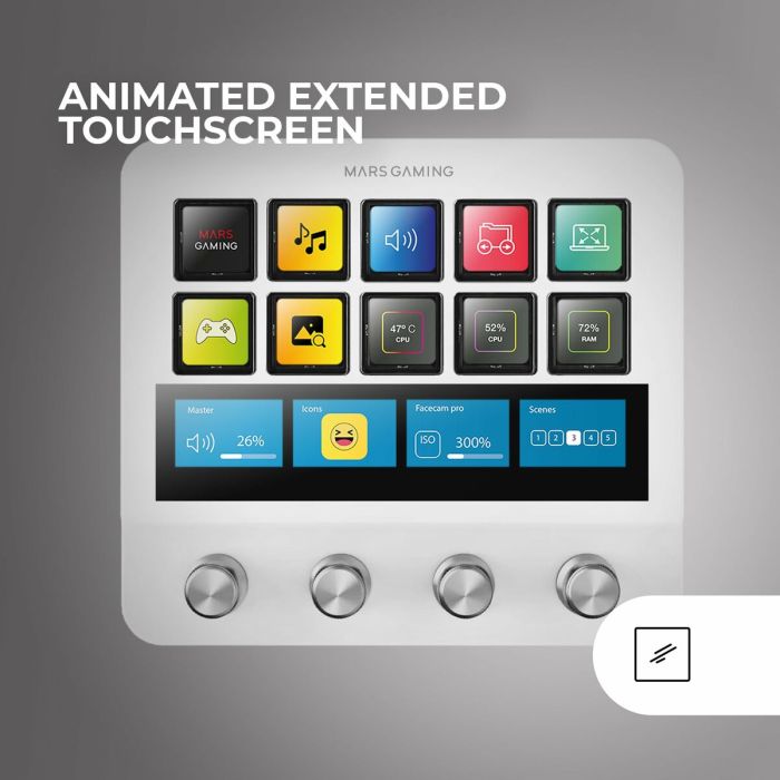 Clavier Mars Gaming MSDPROW Blanc 4