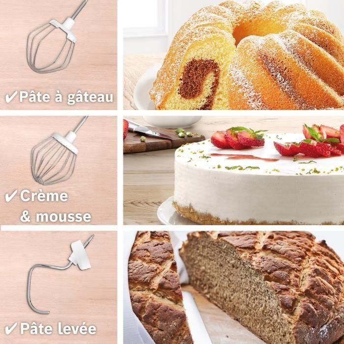 Bosch MUMS2EW20 - Robot multifonction compact 700 W - Bol inox 3,8 L, blender 1,25 L, 3 disques, kit pâtisserie - Blanc Bosch MUMS2EW20 - Robot multifonction compact 700 W - Bol inox 3,8 L, blender 1,25 L, 3 disques, kit pâtisserie - Blanc