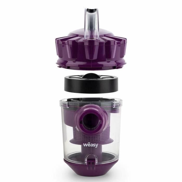 Aspirateur Multicyclonique sans sac Weasy WS10 - 1,5L - Cable 4,2m - Classe A - Violet 3