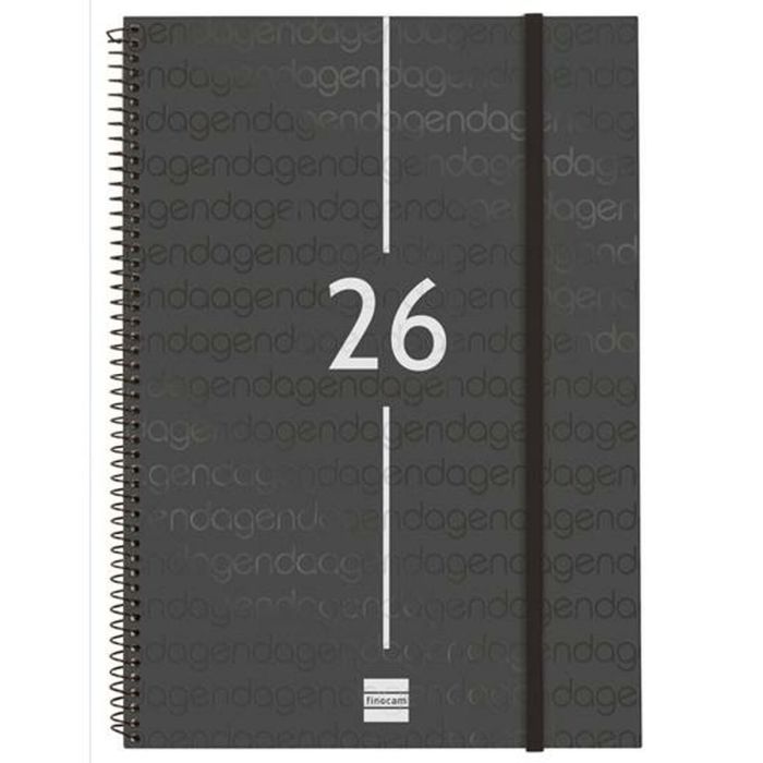 Agenda Finocam YEAR Noir A4 21 x 29,7 cm 2026