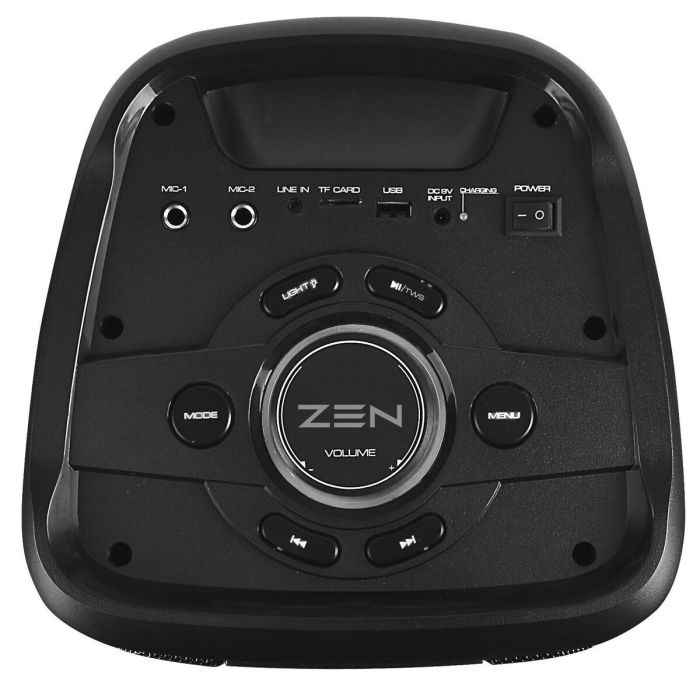 Haut-parleurs bluetooth portables ZEN PHOENIX Noir 350 W 4 Haut-parleurs bluetooth portables ZEN PHOENIX Noir 350 W 4