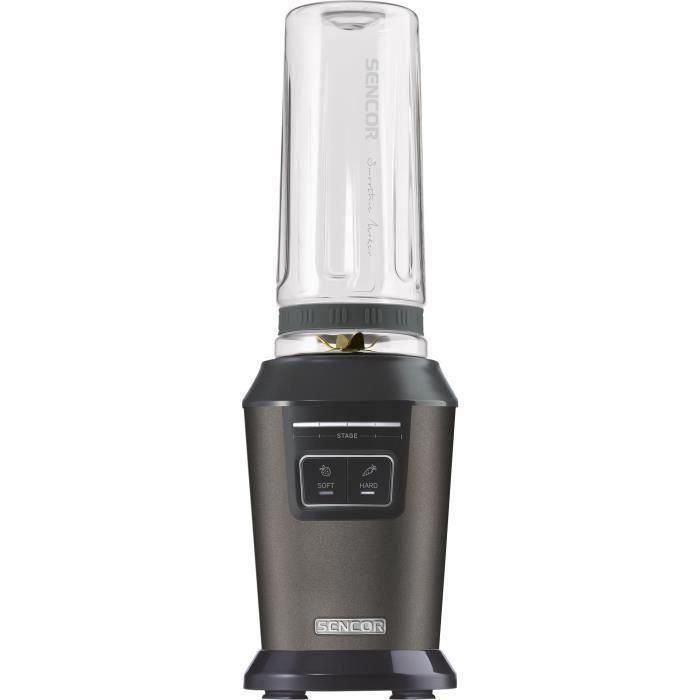 Sencor Blender SBL 7178BK, 800 W, 6 lames en acier inoxydable, 2 vitesses, bouteilles en Tritan sans BPA, pour smoothies et soupes - Noir