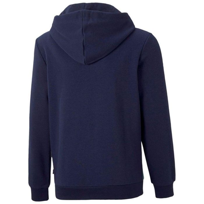 Sweat à capuche enfant Puma Essential Colorblock Bleu foncé 4