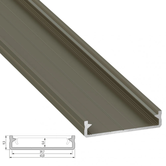 Profilé Aluminium SOLIS 2,02M 3