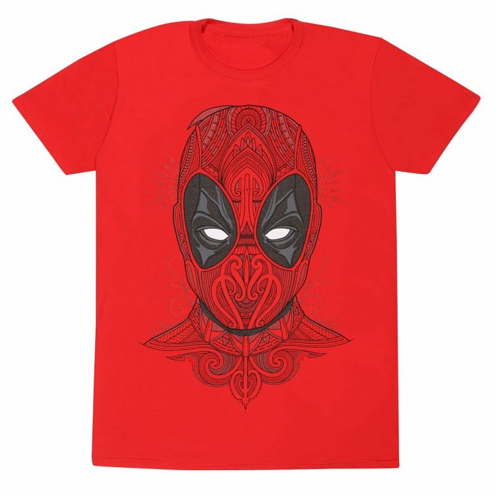 T shirt à manches courtes Deadpool Tattoo Style Rouge Unisexe 0 T shirt à manches courtes Deadpool Tattoo Style Rouge Unisexe 0