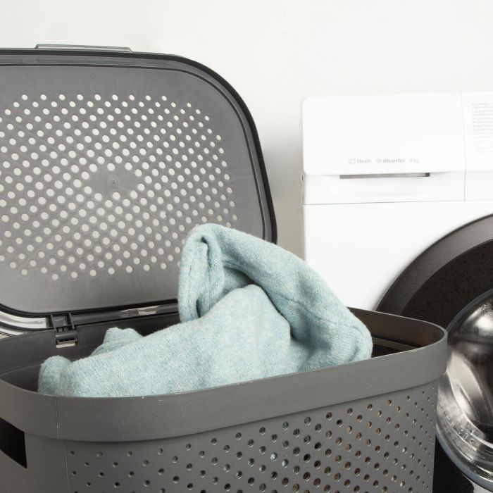 Panier à linge Curver INFINITY Gris Plastique 60 L 44 x 60 x 35 cm (6 Unités) 2 Panier à linge Curver INFINITY Gris Plastique 60 L 44 x 60 x 35 cm (6 Unités) 2