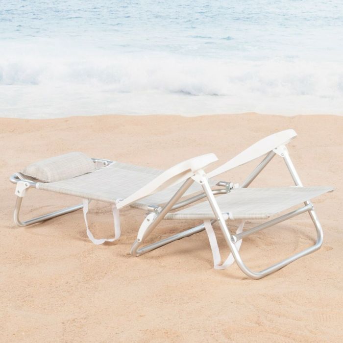 Chaise de Plage Aktive 47 x 82 x 49 cm (2 Unités) 4