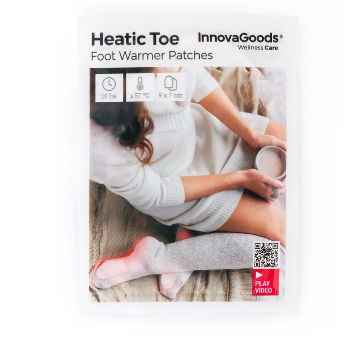 Patchs chauffants pour les pieds Heatic Toe InnovaGoods 10 Unités 2