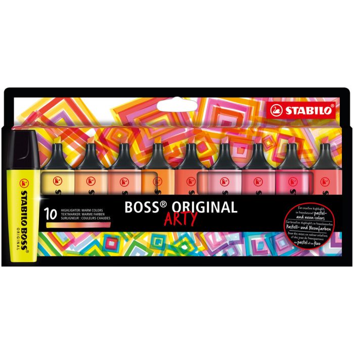 Ensemble de Marqueurs Fluorescents Stabilo Boss Original Arty 10 Pièces Multicouleur 0 Ensemble de Marqueurs Fluorescents Stabilo Boss Original Arty 10 Pièces Multicouleur 0