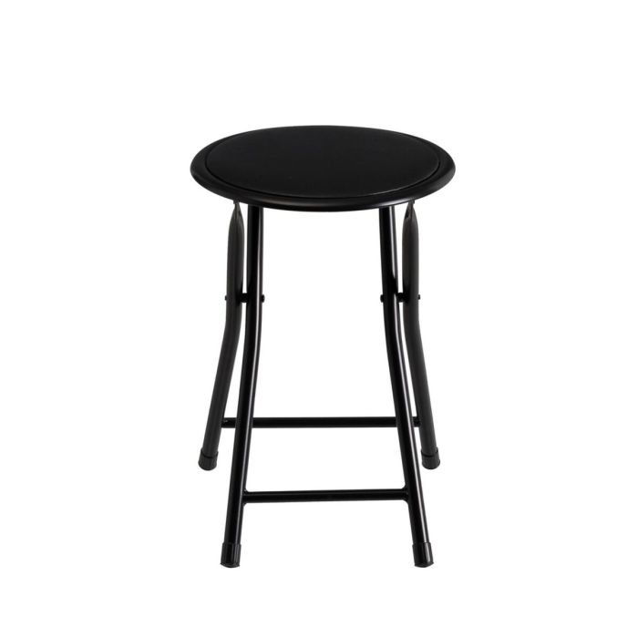 Tabouret Noir Polyuréthane PVC Fer 30 x 30 x 45 cm 6