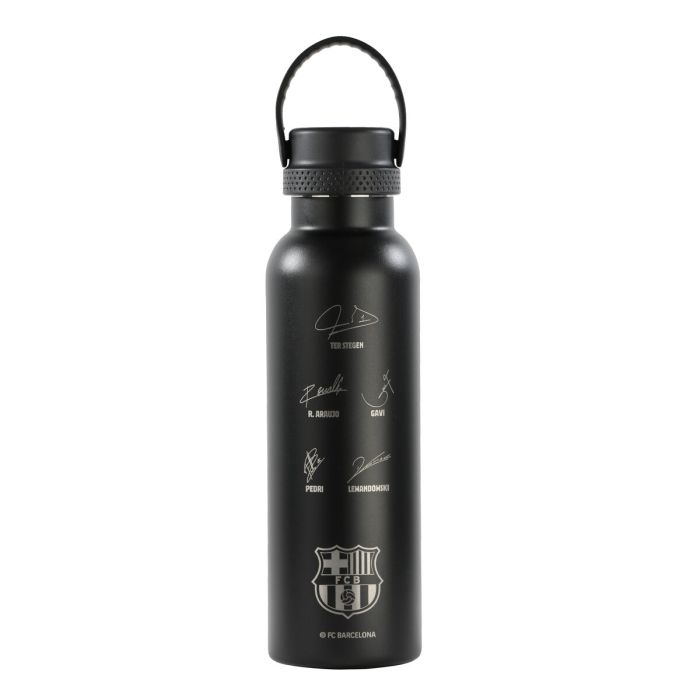 Bouteille Thermique F.C. Barcelona Black Noir Silicone Acier inoxydable 0 Bouteille Thermique F.C. Barcelona Black Noir Silicone Acier inoxydable 0