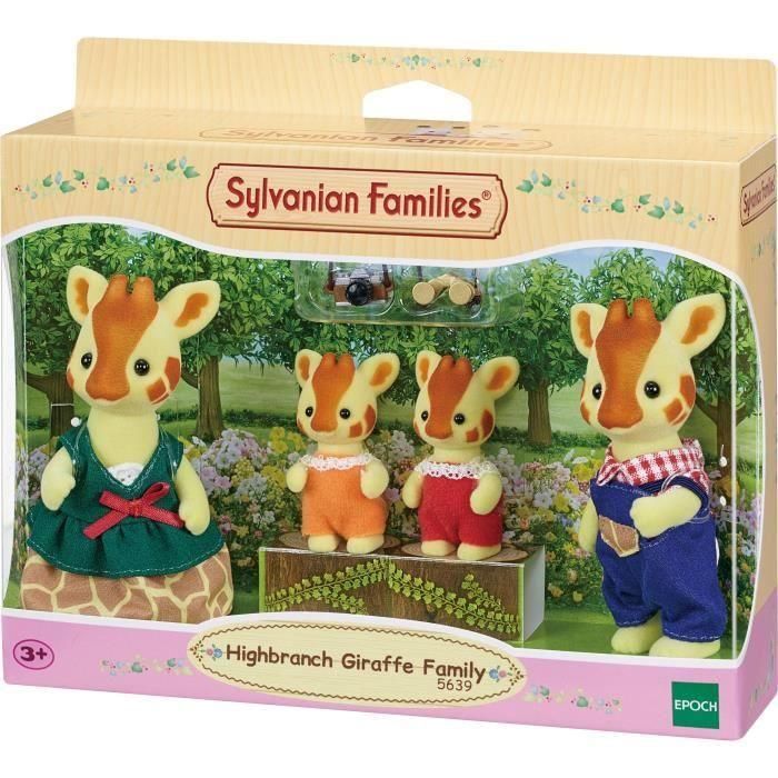 SYLVANIAN FAMILIES - Famille Girafe - 4 personnages articulés - Orange - Mixte 2