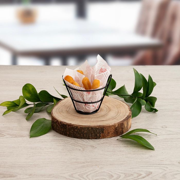 Medio Cono Metal Gastro Black Quid 13,5x11,5x10,5 cm (12 Unidades) 1 Medio Cono Metal Gastro Black Quid 13,5x11,5x10,5 cm (12 Unidades) 1