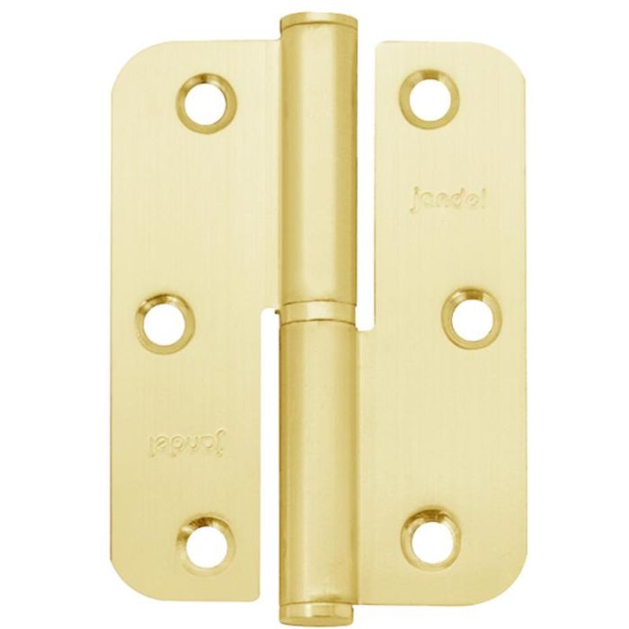 Pernio Canto Redondo 90-65-2,5 Blanco/Laton  Izquierda/Derecha Mano Derecha Acabado Blanco Jandel (Set de 10) 2