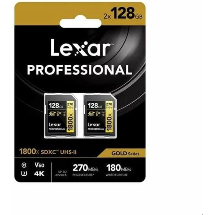 Carte Mémoire SD Lexar LSD1800128G-B2NNG 128 GB 1