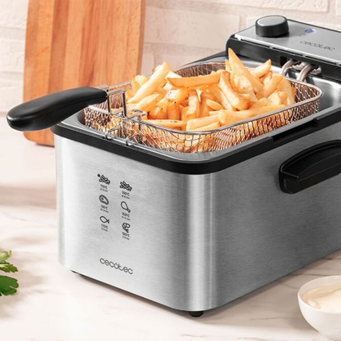 Friteuse Cecotec CleanFry Infinity 3000 3 L 2400W Acier inoxydable 6