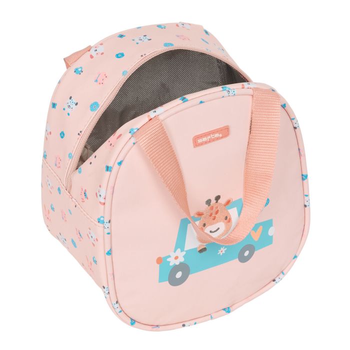 Sac glacière goûter Safta Jirafa Corail 19 x 22 x 14 cm 3