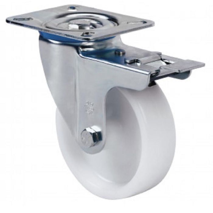 Rueda Giratoria Aro Nylon Ø150 Plástico Con/Sin Freno Freno Sin Freno Alex 1
