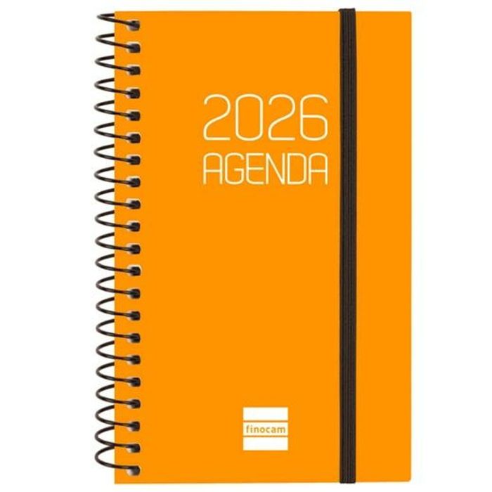 Agenda Finocam OPAQUE Orange Mini 7,9 x 12,7 cm 2026 0 Agenda Finocam OPAQUE Orange Mini 7,9 x 12,7 cm 2026 0
