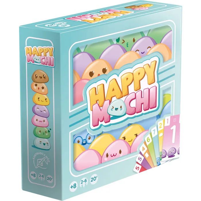 Zygomatic Jeu de cartes Happy Mochi - Jeu de société familial pour 2 à 6 joueurs, à partir de 8 ans - Durée de partie 20 min - Format pratique à emporter Zygomatic Jeu de cartes Happy Mochi - Jeu de société familial pour 2 à 6 joueurs, à partir de 8 ans - Durée de partie 20 min - Format pratique à emporter