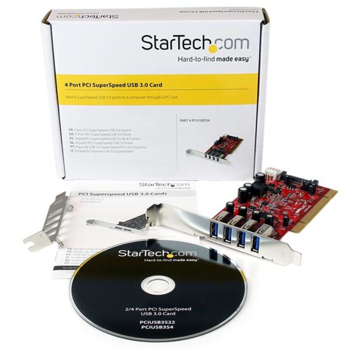 Carte PCI Startech PCIUSB3S4 2