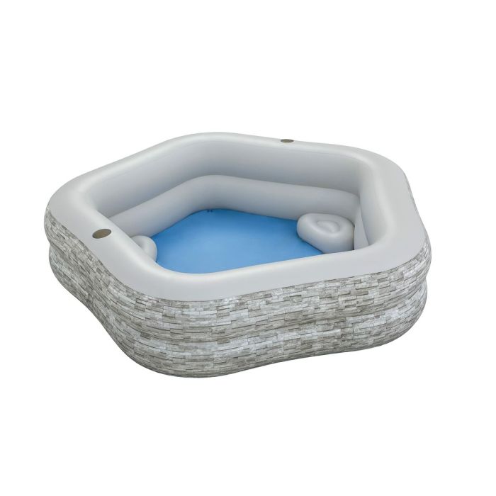 Bestway Piscine Gonflable Familiale 213x206x53 cm +6 Ans Jardin 54423 6
