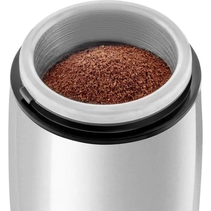 Sencor SCG 2052WH - Moulin à café électrique 150W pour grains, noix et épices - Réservoir 60g - 85 dB - 116x116x176 mm