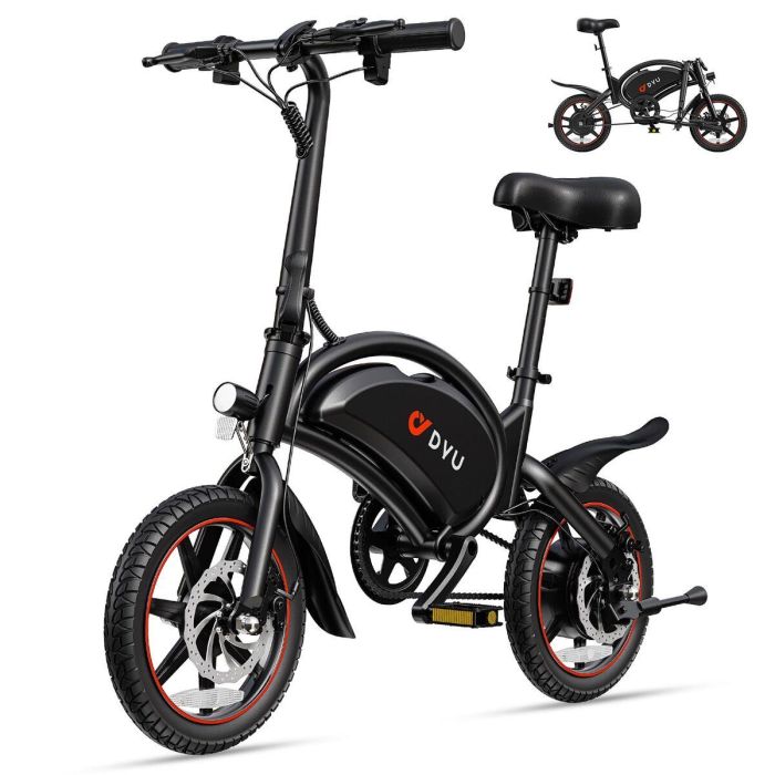 Vélo Électrique DYU DYU-D3S-001 Noir 250 W 10 Ah 14" 3