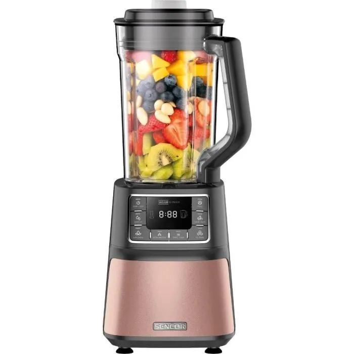Sencor SBU 7875RS Blender Sous Vide Super Blender - Mélangeur Automatique 1500W 8 Lames Titane 1.5L, Extraction Maxima Nutriments, 7 Programmes, Lavable Lave-vaisselle