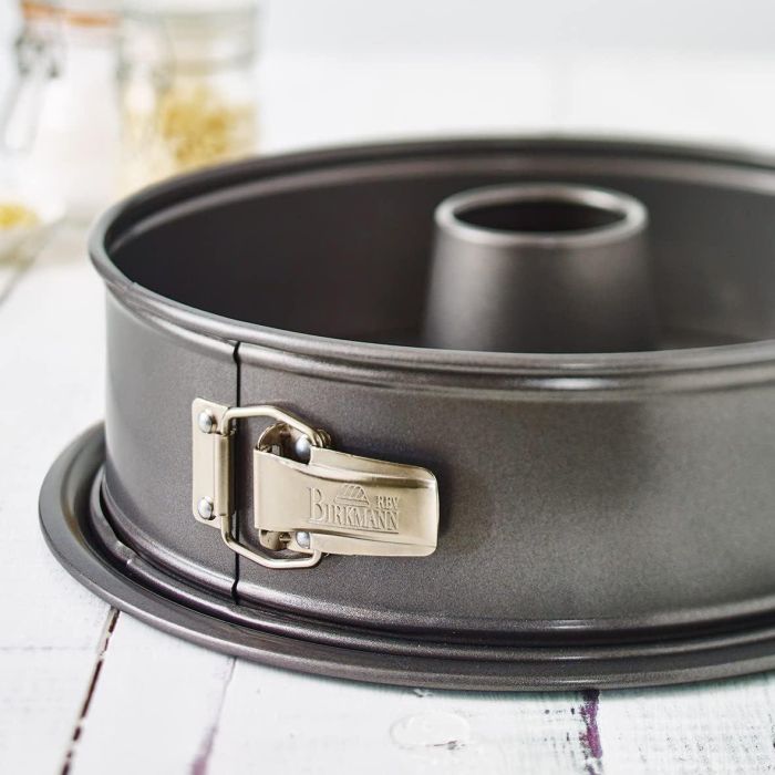 Moule a fond amovible  - BIRKMANN - EASY BAKING - Acier Carbone - Anti adhésif - 2 Fonds - 26 x 26 x 9 cm 2