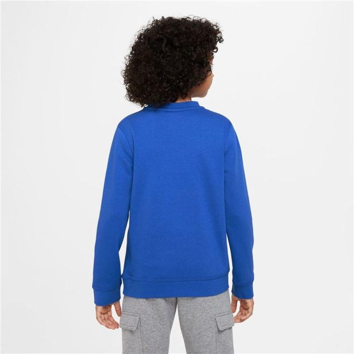 Sweat sans capuche enfant Nike NSW SOS FLC CREW Bleu 3