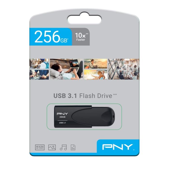 Mémoire RAM PNY Attache 4 Noir 256 GB 8