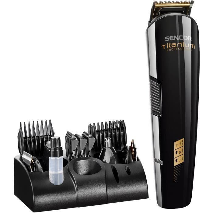 Tondeuse a cheveux professionnelle - SENCOR - SHP 8305BK - 12 accessoires - Noir 2
