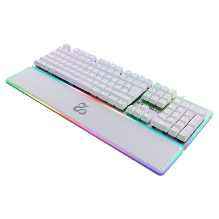 Clavier Newskill NS-KB-GUNGNYR-GAT-RE Blanc Espagnol Qwerty QWERTY 4 Clavier Newskill NS-KB-GUNGNYR-GAT-RE Blanc Espagnol Qwerty QWERTY 4