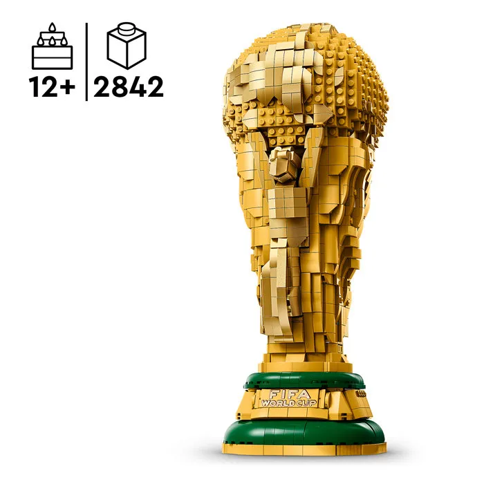 LEGO Maquette 43020 Trophée Officiel de la Coupe du Monde de la FIFA - Construction pour Enfants à partir de 12 ans