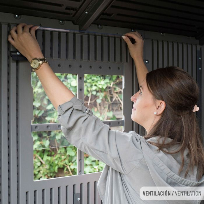 Cabane Lifetime 213 x 228 x 280 cm Gris 2 Cabane Lifetime 213 x 228 x 280 cm Gris 2