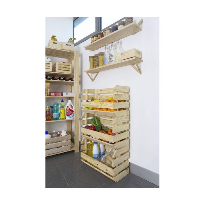 Caisse de Rangement Empilable Astigarraga 60 x 28,5 x 35,3 cm Bois Pin 5