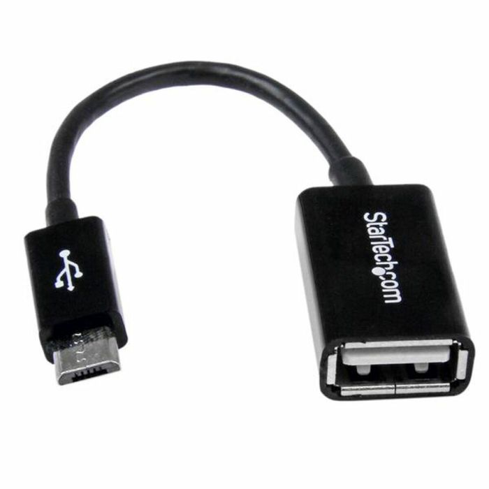 Câble Micro USB Startech UUSBOTG USB A Micro USB B Noir 0 Câble Micro USB Startech UUSBOTG USB A Micro USB B Noir 0