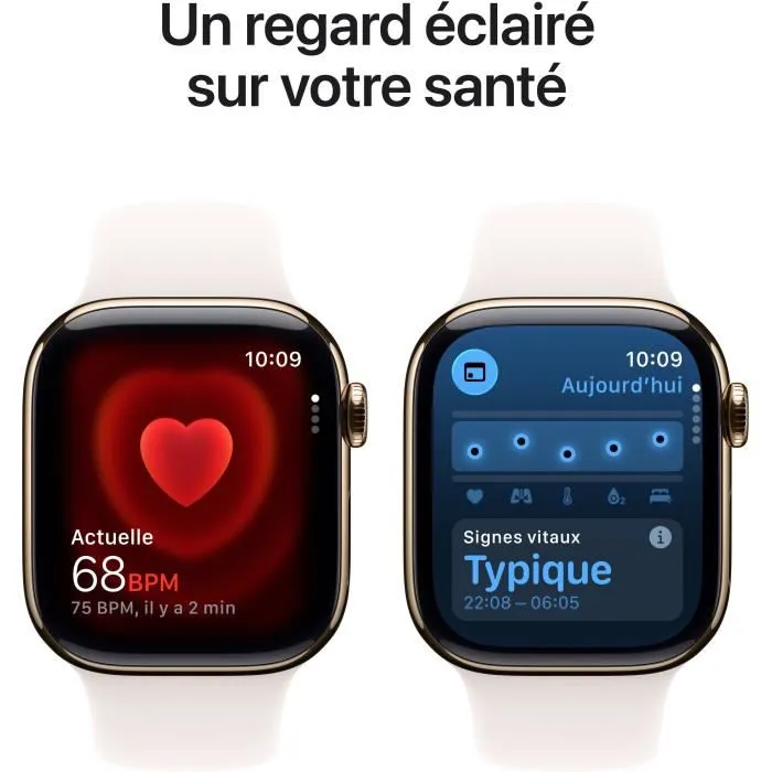 Apple Watch Series 11 GPS + Cellular 46 mm Titane Doré Bracelet Sport Tonalité Blush Clair Taille S/M MFD54ZRA 4 Apple Watch Series 11 GPS + Cellular 46 mm Titane Doré Bracelet Sport Tonalité Blush Clair Taille S/M MFD54ZRA 4