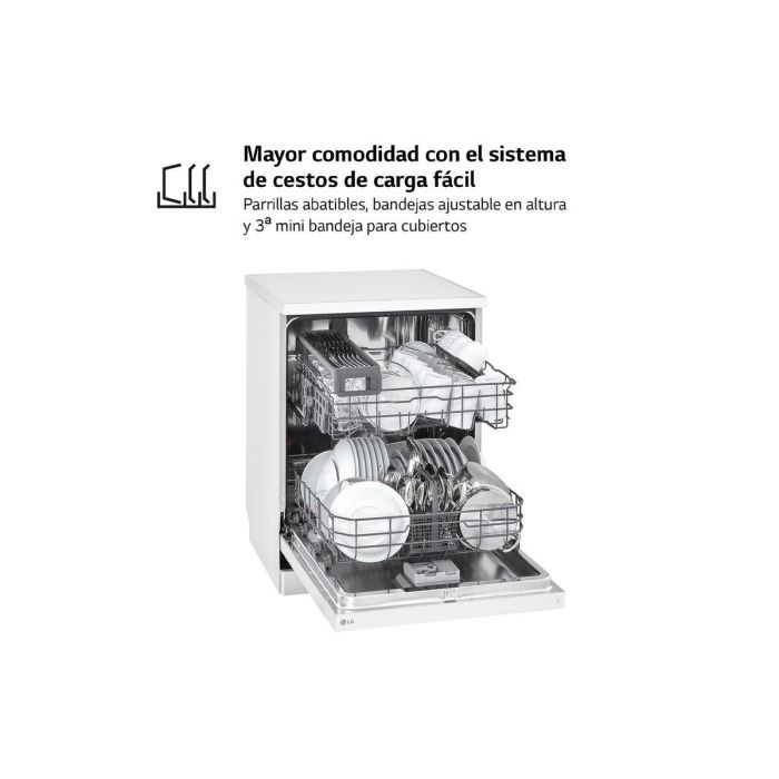 Lave-vaisselle LG DF142FW 5P QUADWASH 60 cm Blanc 18 Lave-vaisselle LG DF142FW 5P QUADWASH 60 cm Blanc 18