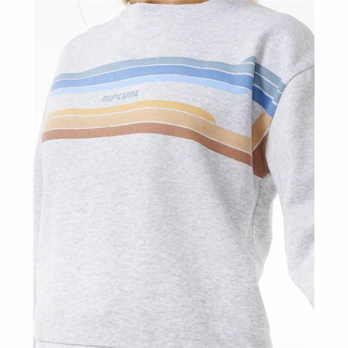 Sweat sans capuche femme Rip Curl High Tide Surf Crew Gris 2