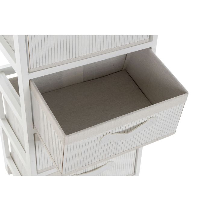 Caisson à Tiroirs DKD Home Decor Blanc Bambou Bois de paulownia 42 x 32 x 81 cm 2 Caisson à Tiroirs DKD Home Decor Blanc Bambou Bois de paulownia 42 x 32 x 81 cm 2