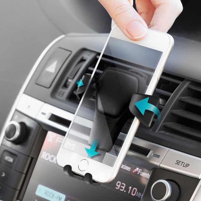 Support Gravitationnel de Téléphones Portables pour Voiture Gravder InnovaGoods 7 Support Gravitationnel de Téléphones Portables pour Voiture Gravder InnovaGoods 7