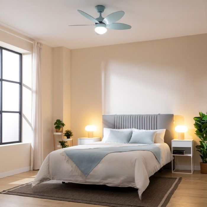 Ventilateur de Plafond avec Lumière Cecotec EnergySilence Aero 4260 Bleu clair 18 W 40 W 1