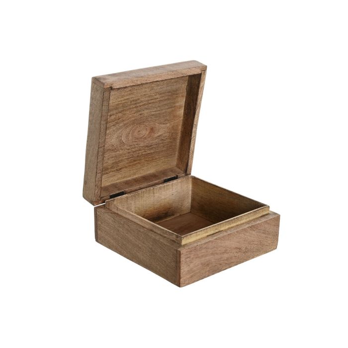 Boîte à bijoux Home ESPRIT Blanc Naturel Bois de manguier 18 x 18 x 9 cm (2 Pièces) 1 Boîte à bijoux Home ESPRIT Blanc Naturel Bois de manguier 18 x 18 x 9 cm (2 Pièces) 1