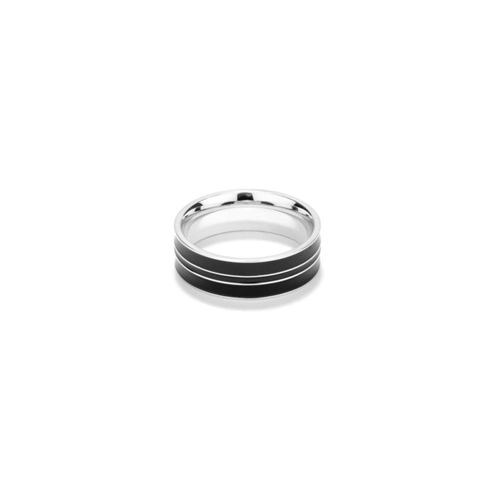 Bague Homme Radiant RH000142-24 24 Noir Argenté 2 Bague Homme Radiant RH000142-24 24 Noir Argenté 2